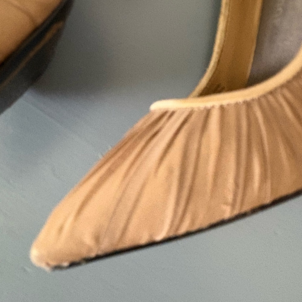 Adrienne Maloof Tan Pointed Toe Heels - Picture 7 of 13